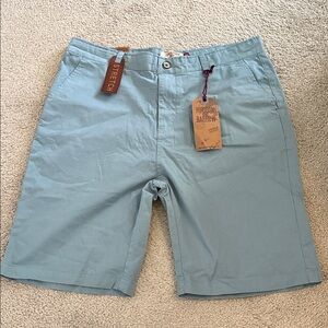Handsome Bayfront Men's Sky Blue Flat Front Shorts